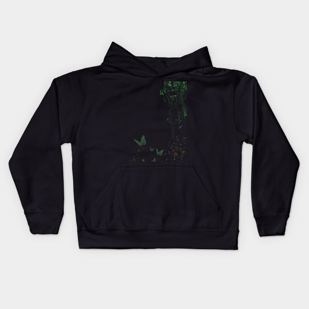 Nature greeting Kids Hoodie by CreaKat